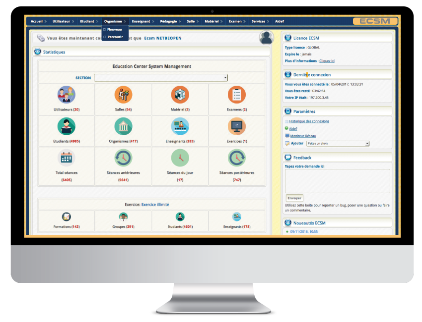 Solution web ECSM